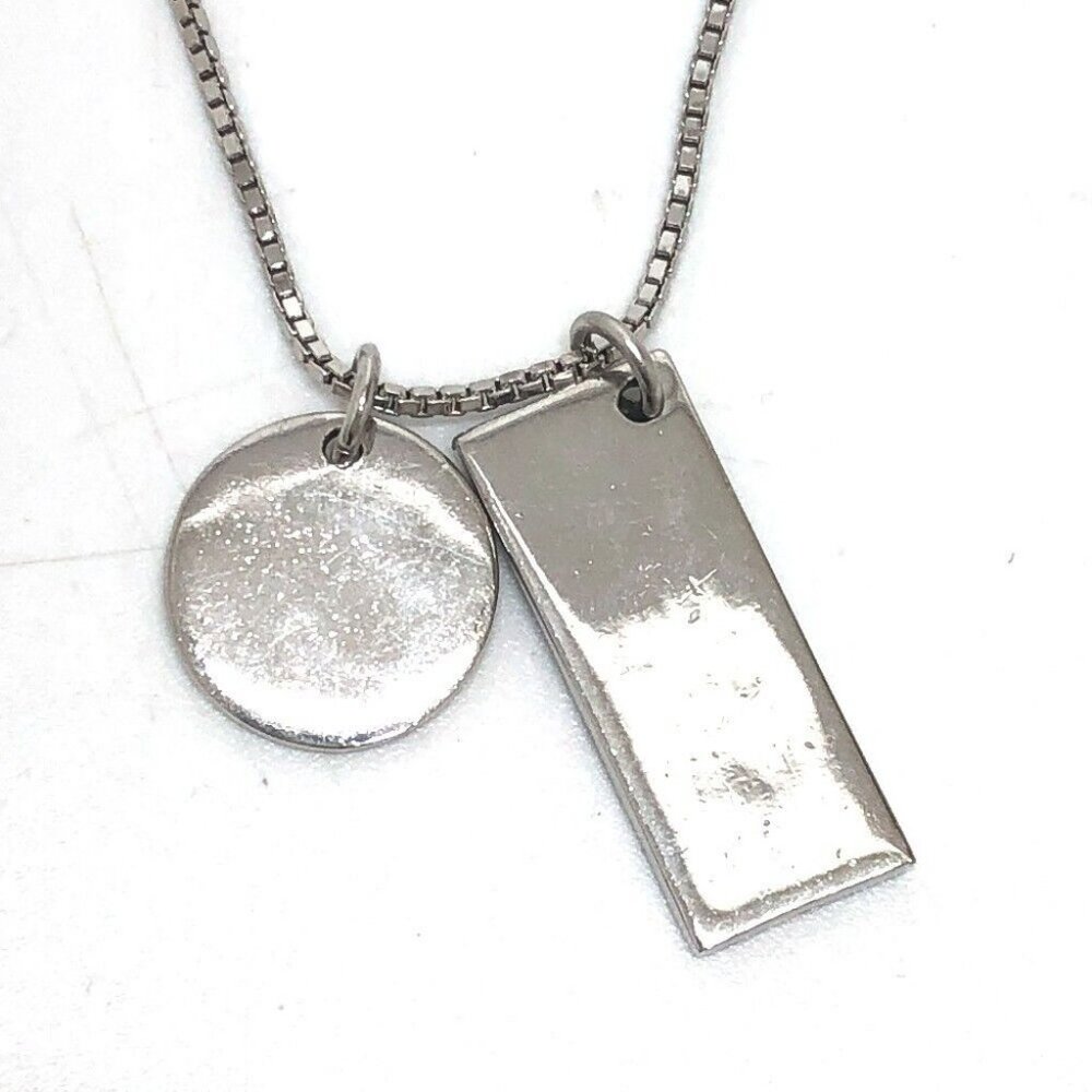 Dior Trotter Number 2 plate Pendant Necklace Metal blue - Picture 7 of 8